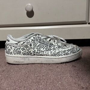 Reebok Club C Keith Haring Shoes Size 10.5